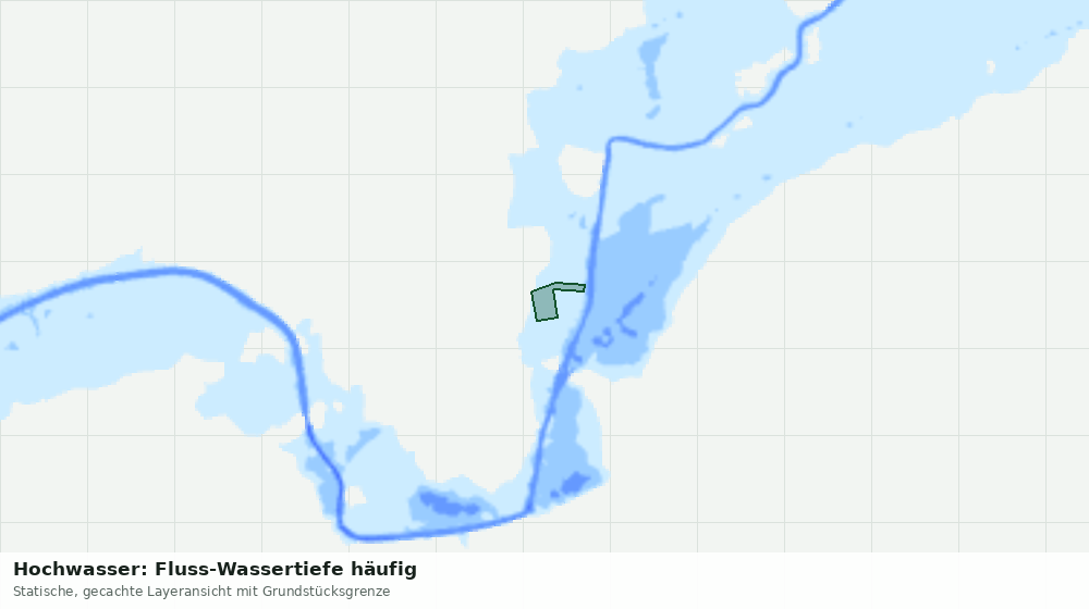 Statische Kartenansicht: Hochwasser: Fluss-Wassertiefe häufig