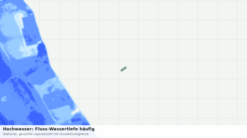 Statische Kartenansicht: Hochwasser: Fluss-Wassertiefe häufig