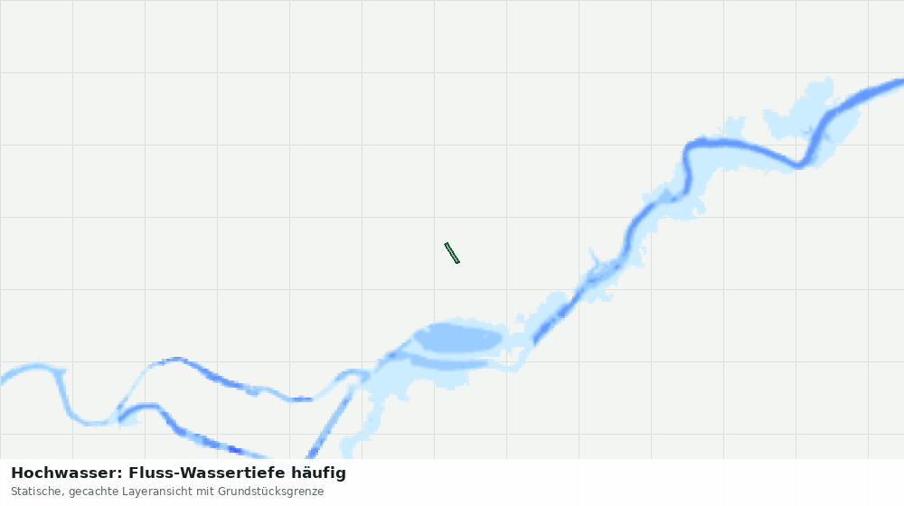 Statische Kartenansicht: Hochwasser: Fluss-Wassertiefe häufig