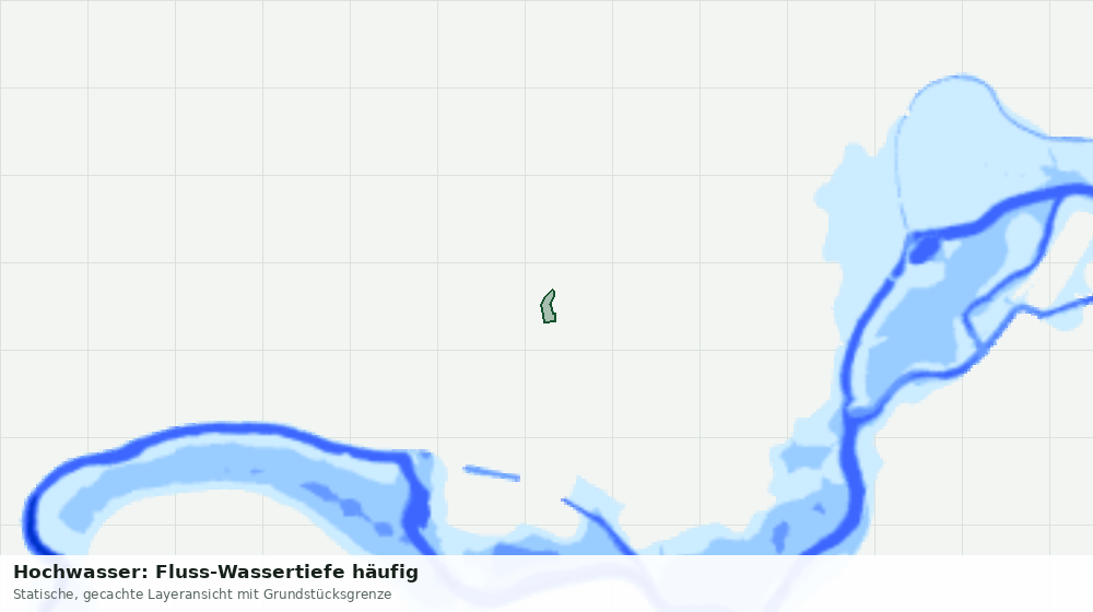 Statische Kartenansicht: Hochwasser: Fluss-Wassertiefe häufig