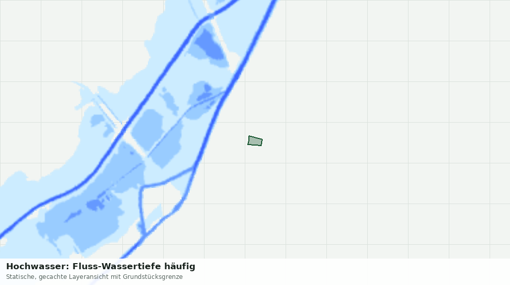 Statische Kartenansicht: Hochwasser: Fluss-Wassertiefe häufig