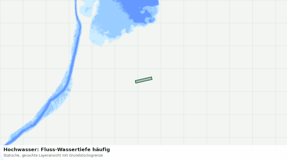 Statische Kartenansicht: Hochwasser: Fluss-Wassertiefe häufig
