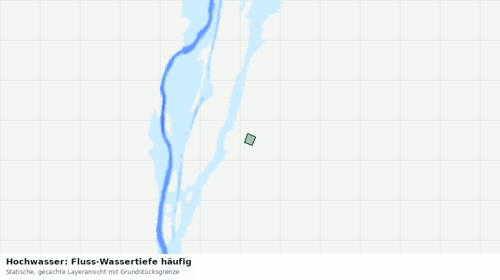 Statische Kartenansicht: Hochwasser: Fluss-Wassertiefe häufig