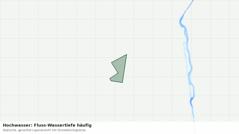 Statische Kartenansicht: Hochwasser: Fluss-Wassertiefe häufig