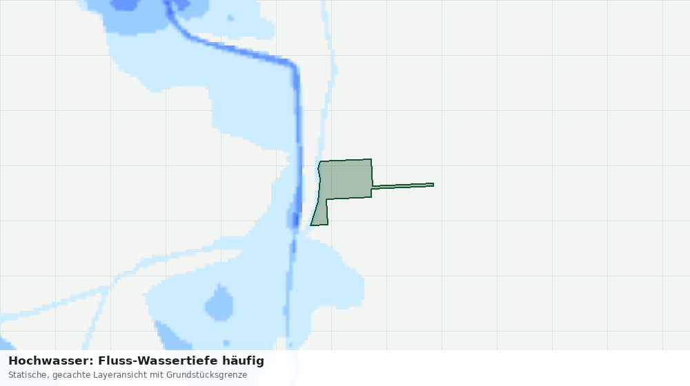 Statische Kartenansicht: Hochwasser: Fluss-Wassertiefe häufig
