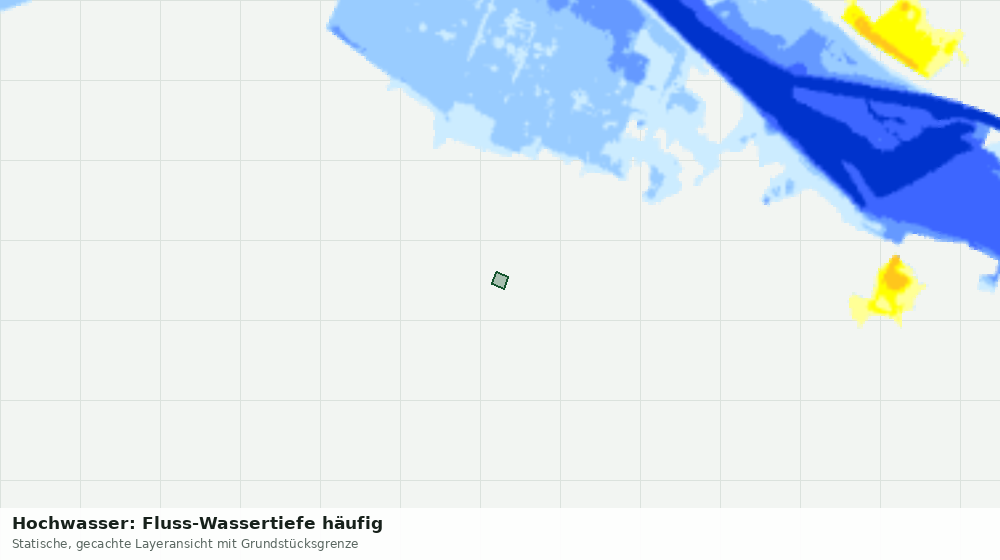 Statische Kartenansicht: Hochwasser: Fluss-Wassertiefe häufig