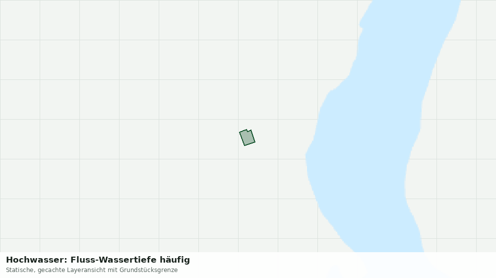 Statische Kartenansicht: Hochwasser: Fluss-Wassertiefe häufig
