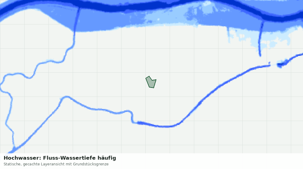 Statische Kartenansicht: Hochwasser: Fluss-Wassertiefe häufig