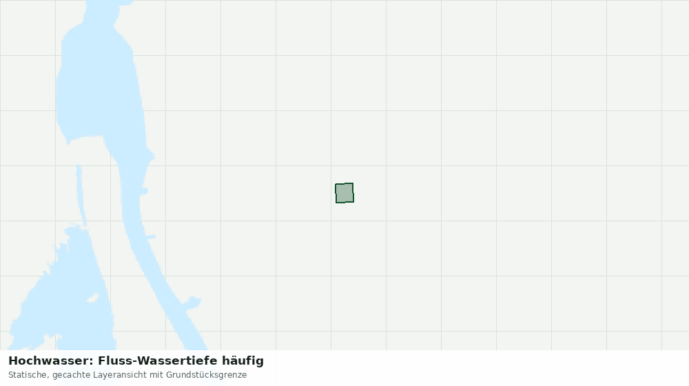 Statische Kartenansicht: Hochwasser: Fluss-Wassertiefe häufig