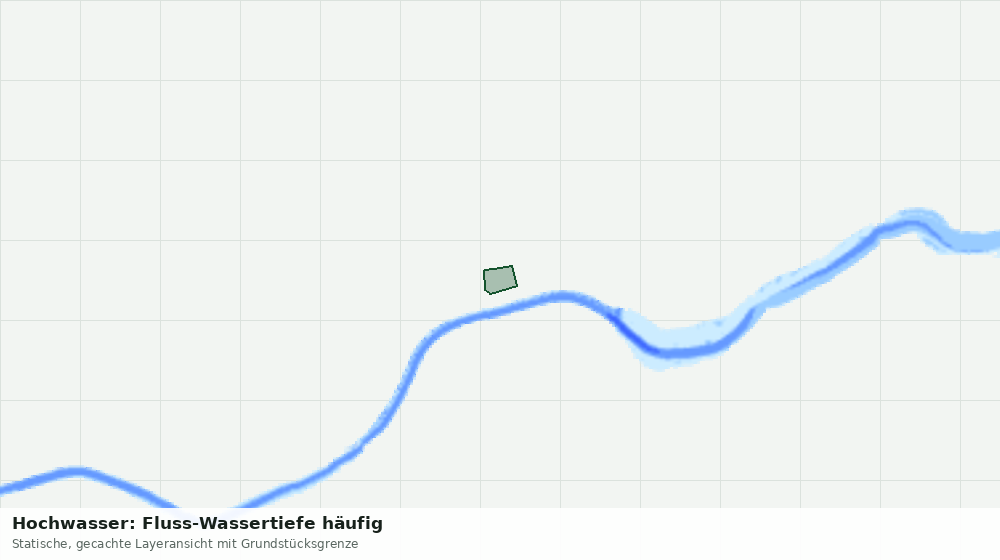 Statische Kartenansicht: Hochwasser: Fluss-Wassertiefe häufig