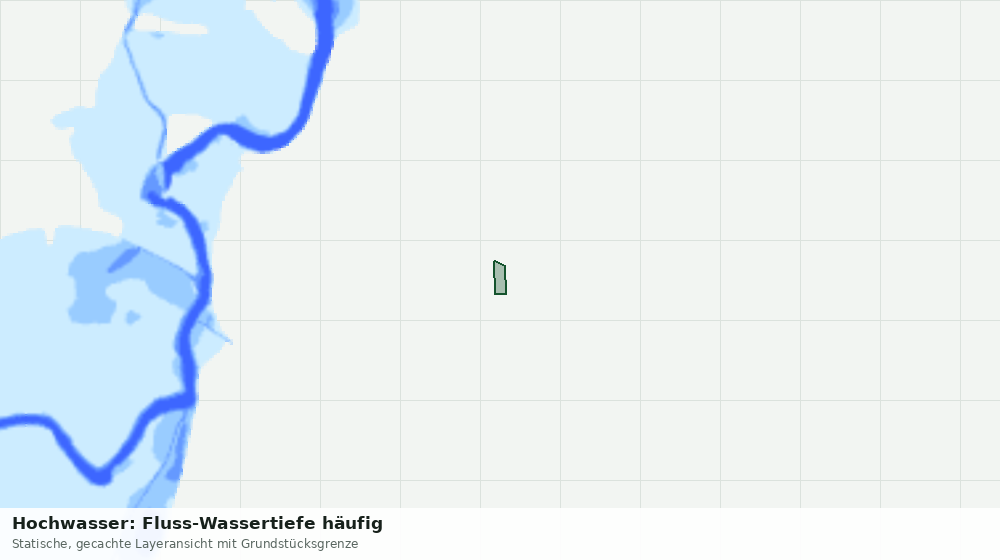 Statische Kartenansicht: Hochwasser: Fluss-Wassertiefe häufig
