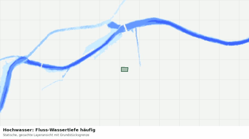 Statische Kartenansicht: Hochwasser: Fluss-Wassertiefe häufig