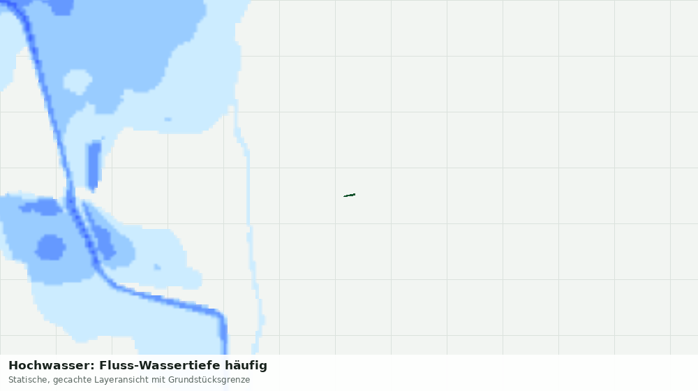 Statische Kartenansicht: Hochwasser: Fluss-Wassertiefe häufig