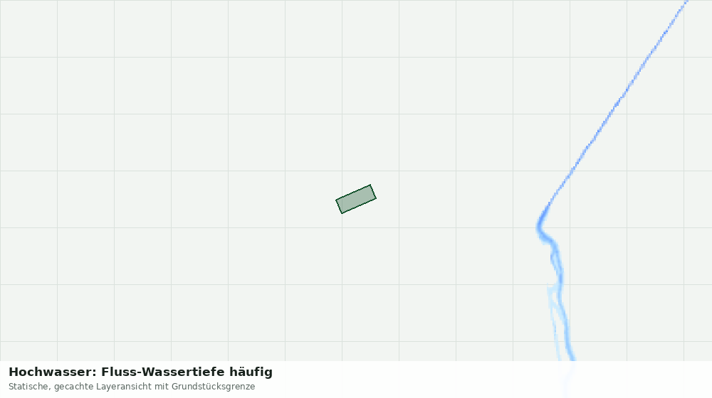 Statische Kartenansicht: Hochwasser: Fluss-Wassertiefe häufig