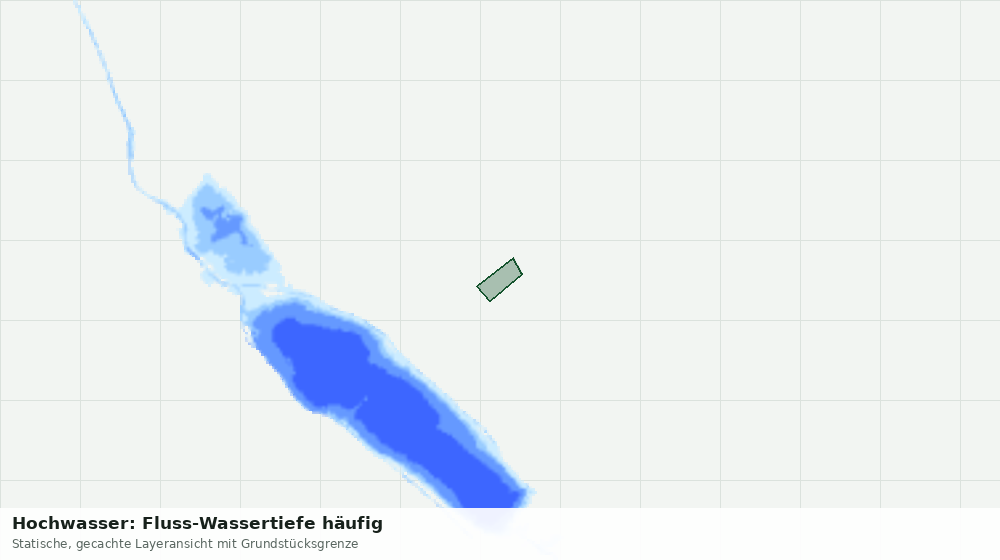 Statische Kartenansicht: Hochwasser: Fluss-Wassertiefe häufig