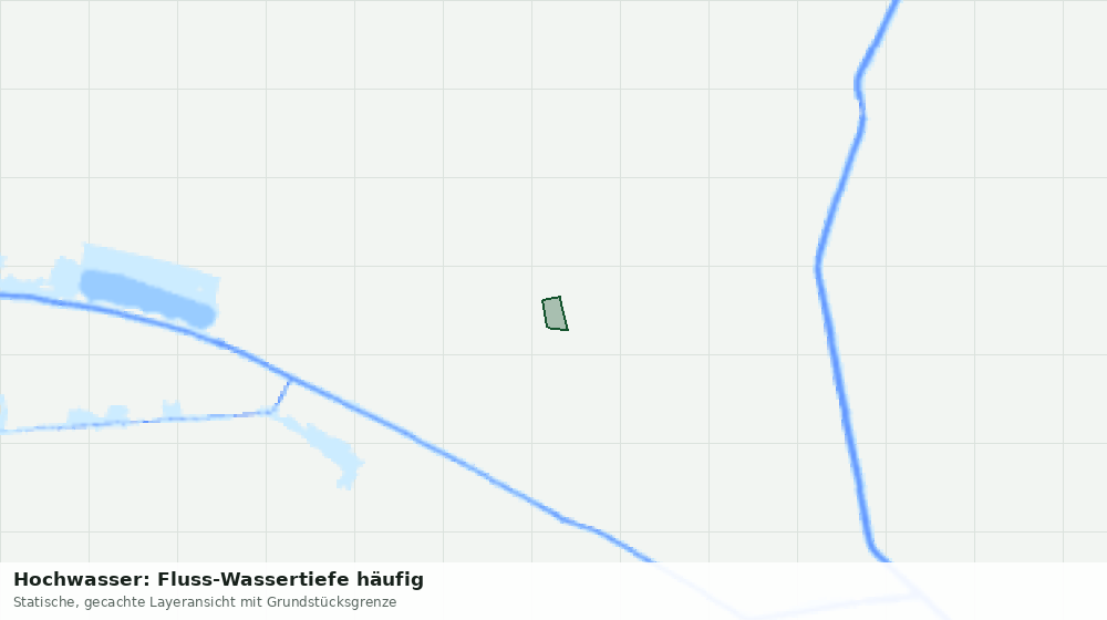 Statische Kartenansicht: Hochwasser: Fluss-Wassertiefe häufig
