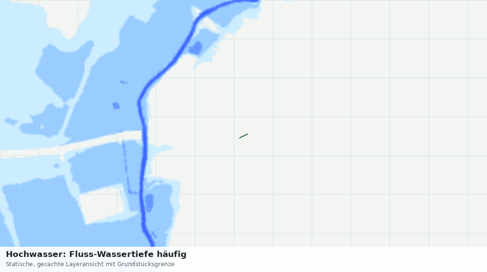 Statische Kartenansicht: Hochwasser: Fluss-Wassertiefe häufig
