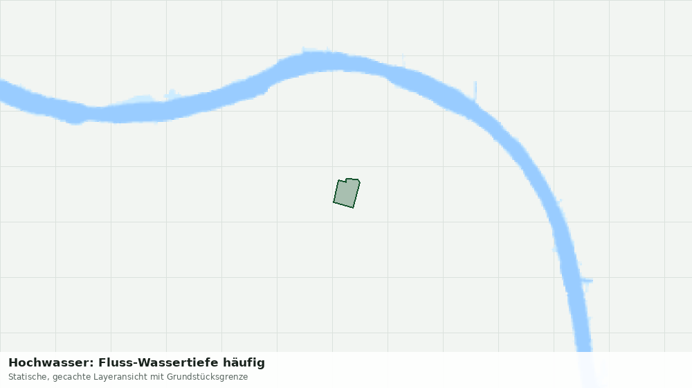 Statische Kartenansicht: Hochwasser: Fluss-Wassertiefe häufig