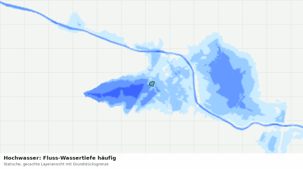 Statische Kartenansicht: Hochwasser: Fluss-Wassertiefe häufig
