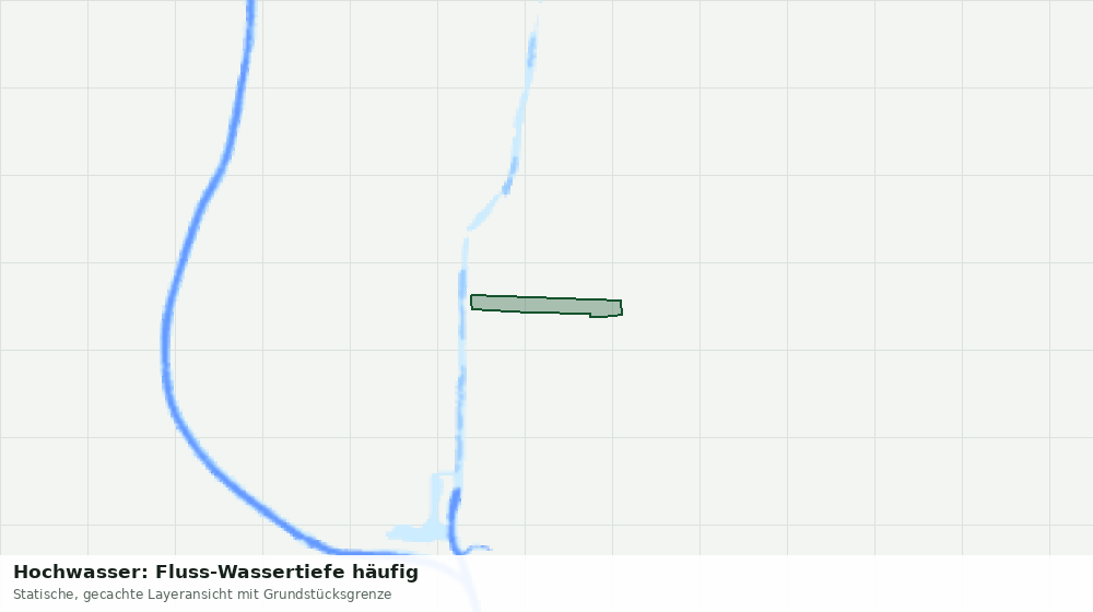 Statische Kartenansicht: Hochwasser: Fluss-Wassertiefe häufig