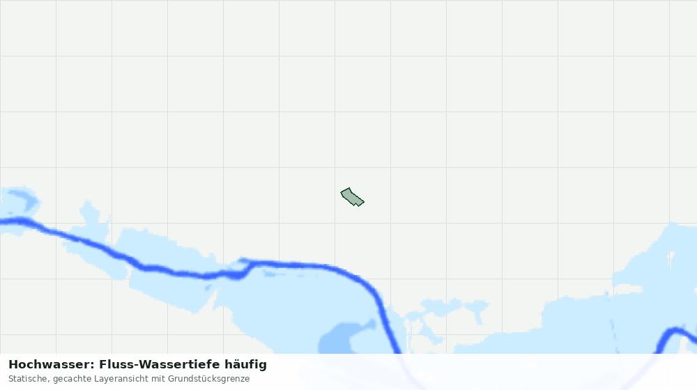 Statische Kartenansicht: Hochwasser: Fluss-Wassertiefe häufig