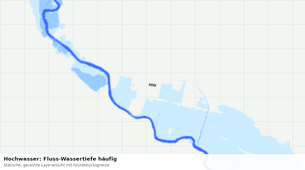 Statische Kartenansicht: Hochwasser: Fluss-Wassertiefe häufig
