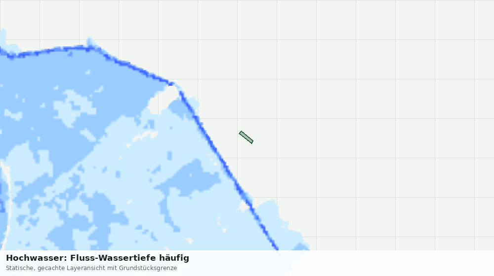 Statische Kartenansicht: Hochwasser: Fluss-Wassertiefe häufig