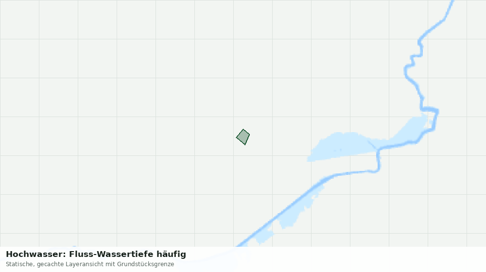 Statische Kartenansicht: Hochwasser: Fluss-Wassertiefe häufig