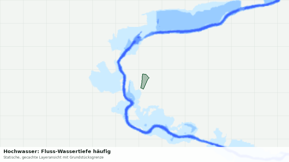 Statische Kartenansicht: Hochwasser: Fluss-Wassertiefe häufig