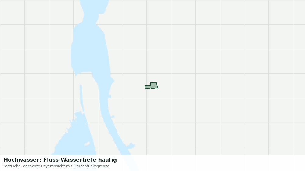 Statische Kartenansicht: Hochwasser: Fluss-Wassertiefe häufig