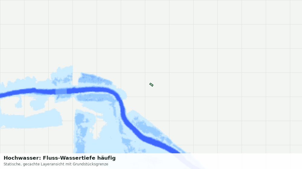 Statische Kartenansicht: Hochwasser: Fluss-Wassertiefe häufig
