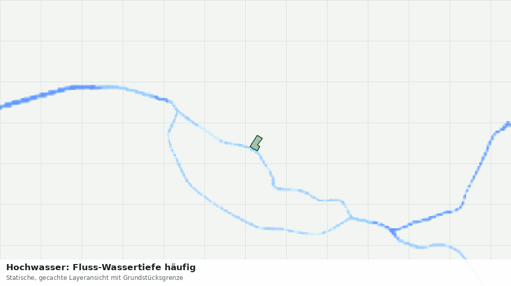 Statische Kartenansicht: Hochwasser: Fluss-Wassertiefe häufig