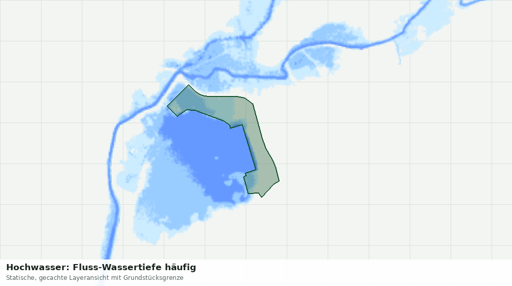 Statische Kartenansicht: Hochwasser: Fluss-Wassertiefe häufig