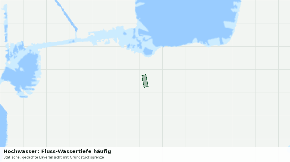 Statische Kartenansicht: Hochwasser: Fluss-Wassertiefe häufig