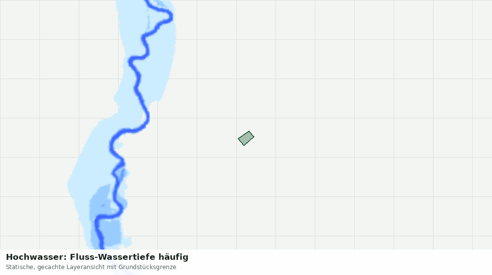 Statische Kartenansicht: Hochwasser: Fluss-Wassertiefe häufig