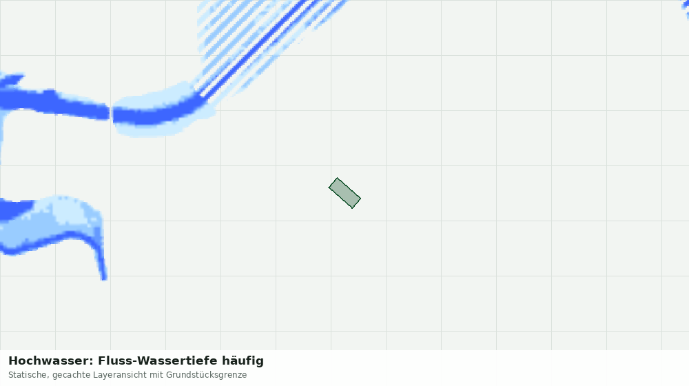 Statische Kartenansicht: Hochwasser: Fluss-Wassertiefe häufig