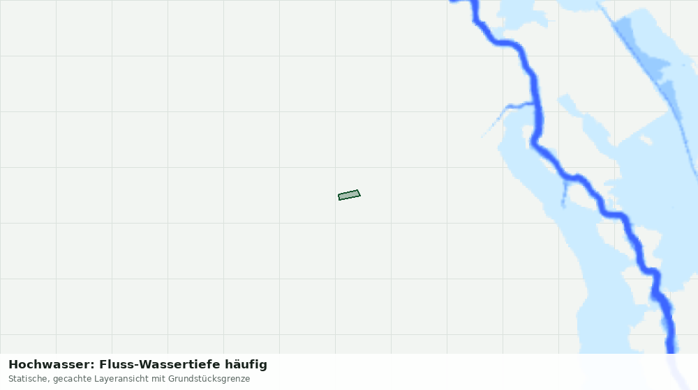 Statische Kartenansicht: Hochwasser: Fluss-Wassertiefe häufig