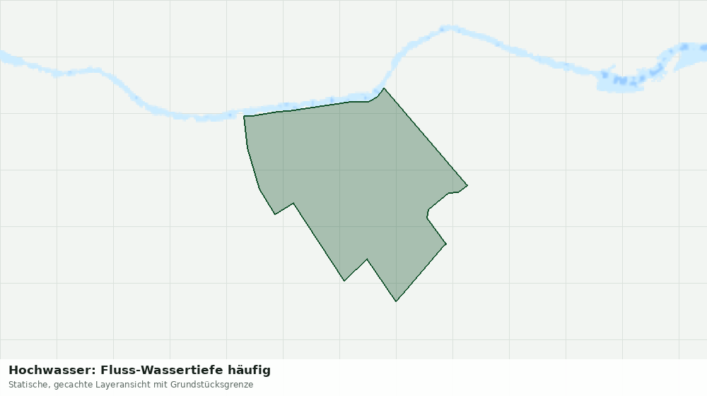 Statische Kartenansicht: Hochwasser: Fluss-Wassertiefe häufig