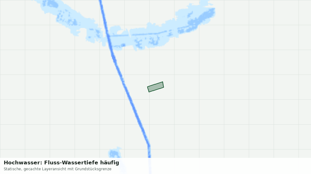 Statische Kartenansicht: Hochwasser: Fluss-Wassertiefe häufig