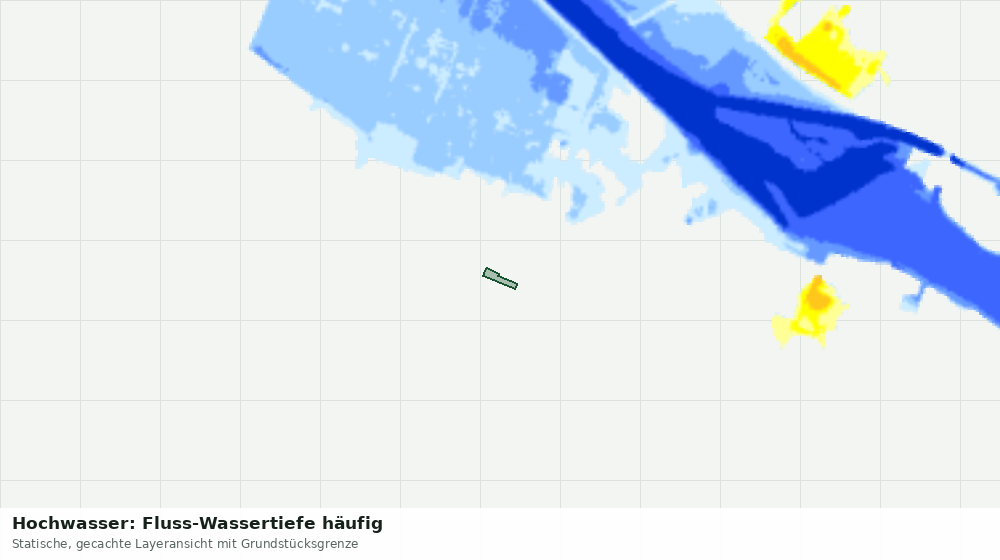 Statische Kartenansicht: Hochwasser: Fluss-Wassertiefe häufig