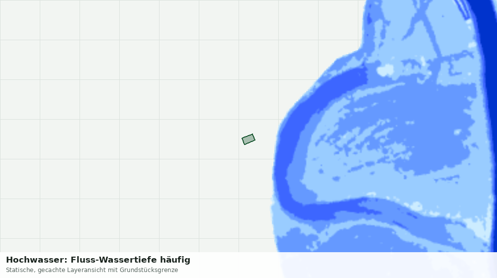 Statische Kartenansicht: Hochwasser: Fluss-Wassertiefe häufig