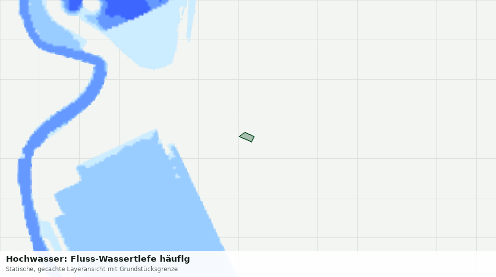 Statische Kartenansicht: Hochwasser: Fluss-Wassertiefe häufig