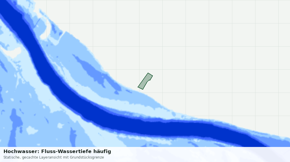 Statische Kartenansicht: Hochwasser: Fluss-Wassertiefe häufig