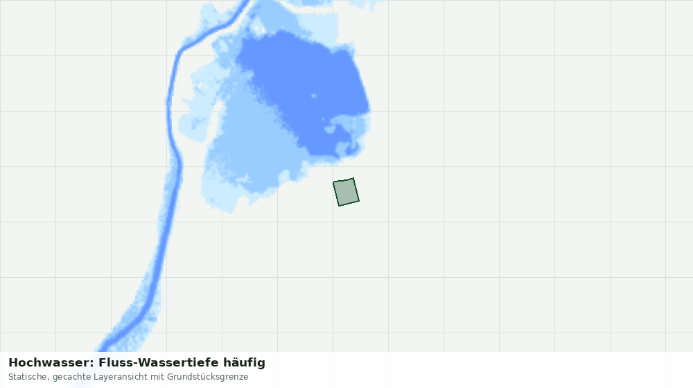 Statische Kartenansicht: Hochwasser: Fluss-Wassertiefe häufig