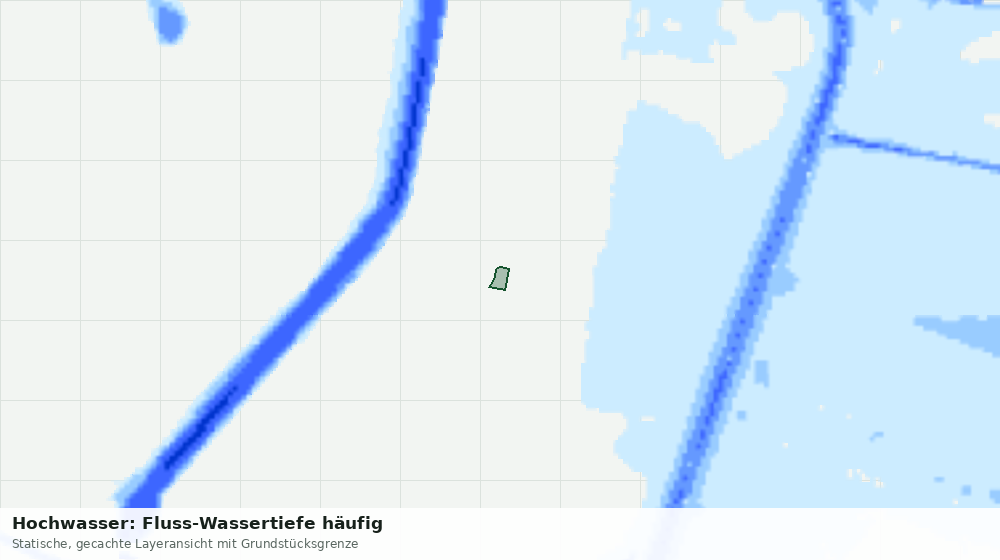 Statische Kartenansicht: Hochwasser: Fluss-Wassertiefe häufig