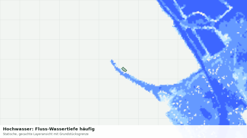 Statische Kartenansicht: Hochwasser: Fluss-Wassertiefe häufig