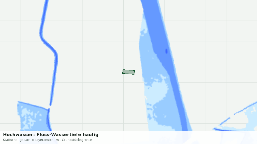 Statische Kartenansicht: Hochwasser: Fluss-Wassertiefe häufig