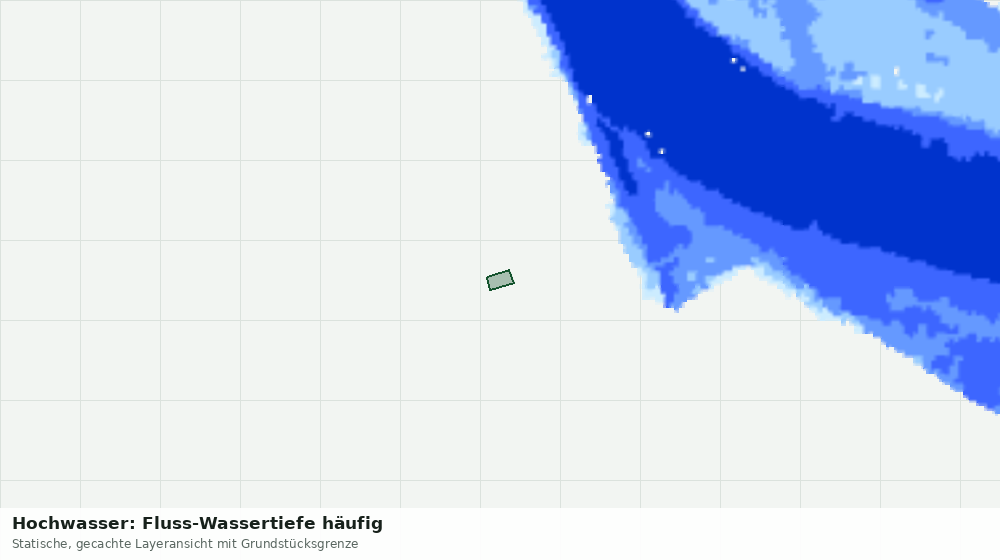 Statische Kartenansicht: Hochwasser: Fluss-Wassertiefe häufig