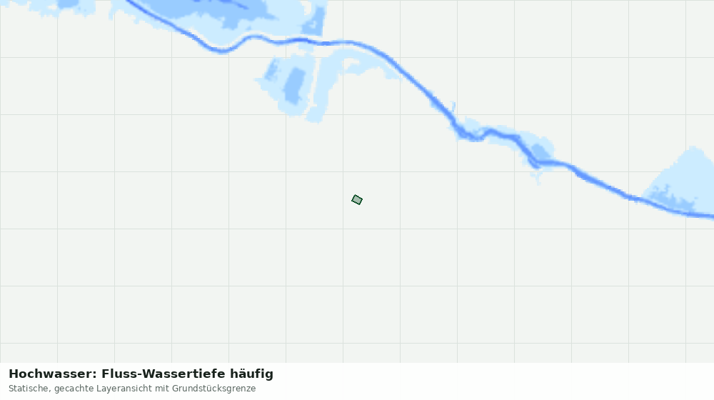Statische Kartenansicht: Hochwasser: Fluss-Wassertiefe häufig
