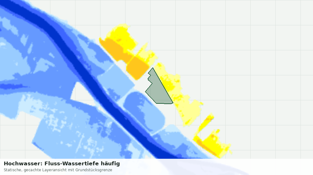 Statische Kartenansicht: Hochwasser: Fluss-Wassertiefe häufig